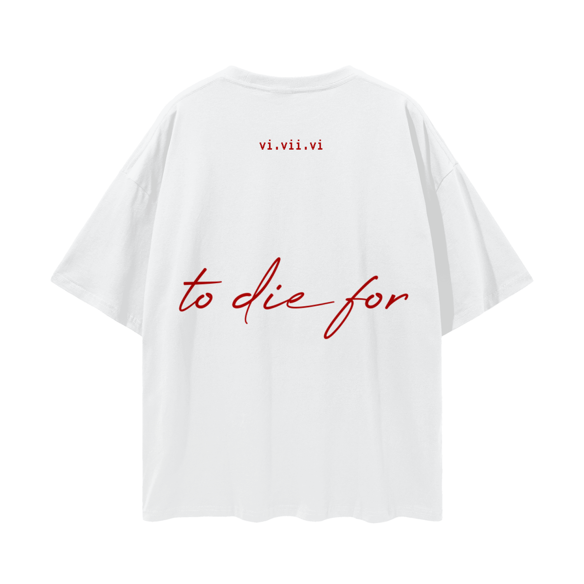2die4 Streetwear Loose Drop Shoulder T-Shirt